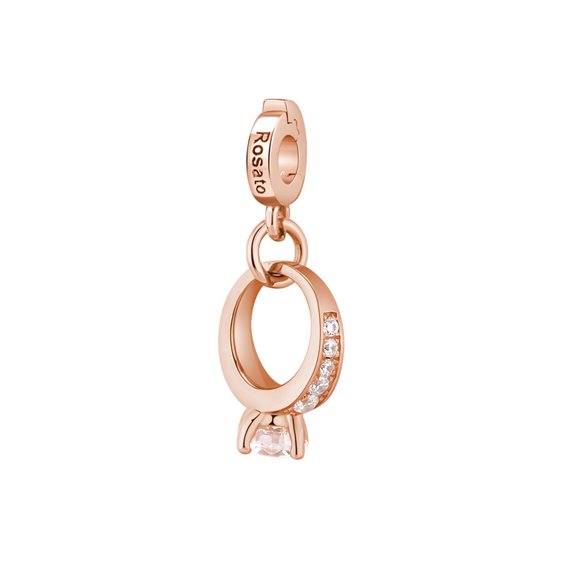 Charm Rosato Donna Storie in Argento Cubic Zirconia RZ065 - RZ065